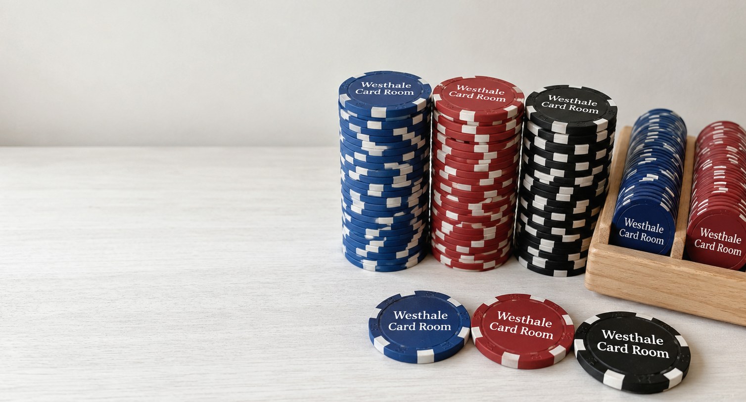 Custom printed poker chips with logo