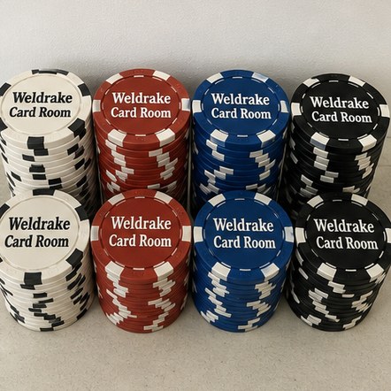 Customized poker chips for casinos and card rooms